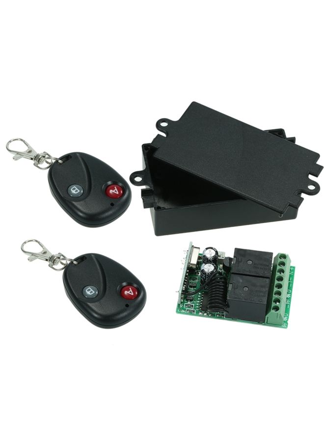 NIBEMINENT 433Mhz DC 12V 2CH Universal 10A Relay Wireless Remote Control Switch Receiver Module Multicolour - Image 5