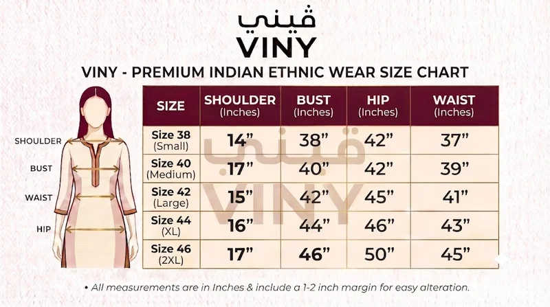 Viny  VINY Ivory Mirror Work Embellished Suit Set – Women's Indian Ethnic Wear for Women | Best Price UAE