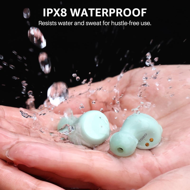 TOZO T6 Wireless Earbuds, Bluetooth 5.3 Ear Buds, Stereo Sound in Ear Headphones, 50 Hours Playtime, Wireless Charging Case, APP Customizable EQs, IPX8 Waterproof Earphones - Image 5