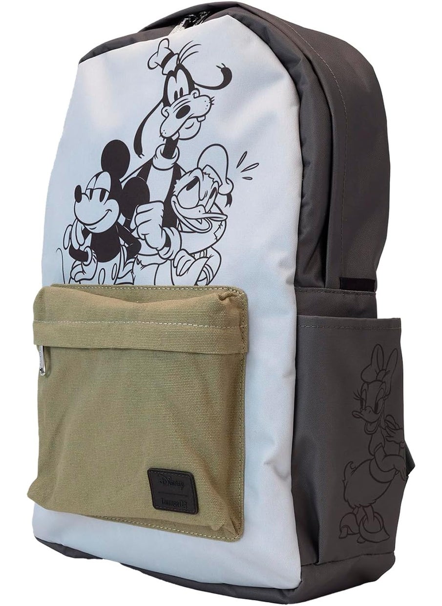 Loungefly Loungefly Disney Mickey and Friends Canvas  Nylon FullSize Backpack  - Image 2