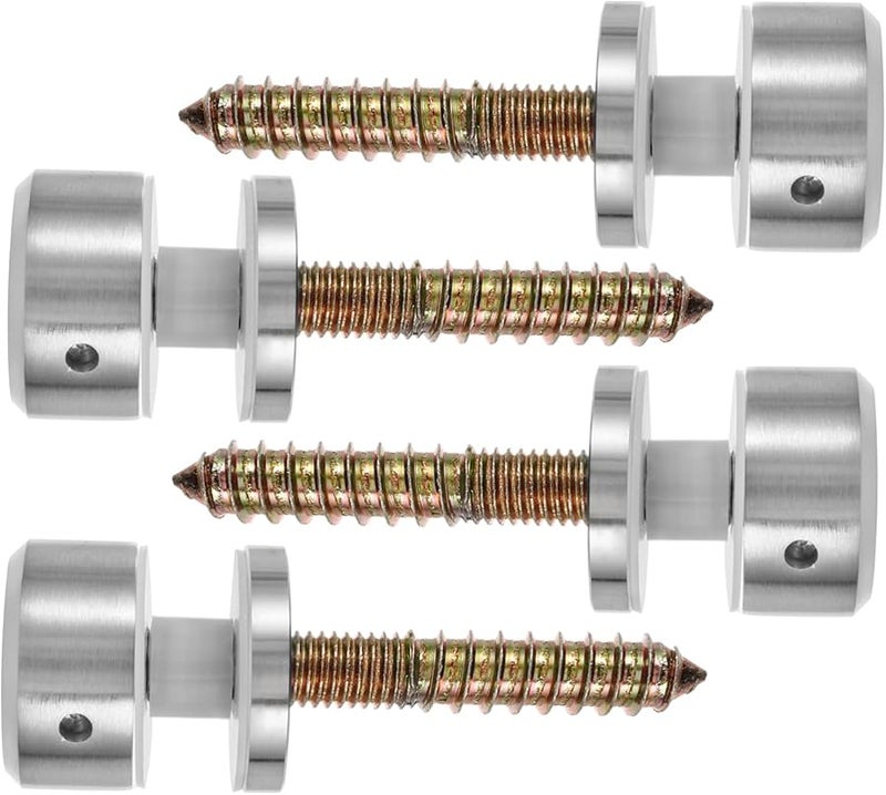 Veemoon 4 Pack Heavy Duty Glass Railing Brackets Standoff Fixings For Deck Stairs - Image 2