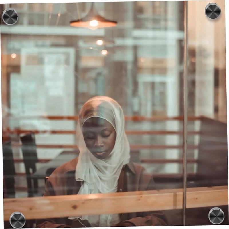 Veemoon 4 Pack Heavy Duty Glass Railing Brackets Standoff Fixings For Deck Stairs - Image 3