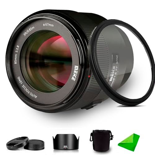 Meike 85mm F1.8 SE II STM Sony E-Mount, Full Frame Large Aperture Auto Focus for Cameras A7R A74 A7R4 A7C A7III A7RII A7RIII A7SIII A7SII A9 A6600 A6500 A6400 A6300 A6100 A6000 - Image 1
