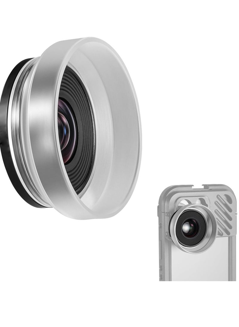 Generic - 10X HD Macro Lens for Phones with Detachable Diffuser Hood, Compatible with 17mm Thread Backplate for SmallRig iPhone and Samsung Phone Cages with 17mm Lens Adapter. - Image 1