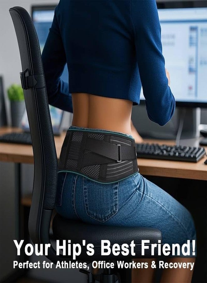 Xfinity Fitness SI Joint Hip Belt Support for Men & Women | Sacroiliac Belt for Lower Back Pain, Sciatica & Pelvic Stability | Adjustable Compression Waist Support Belt for Daily Wear & Recovery - Image 2