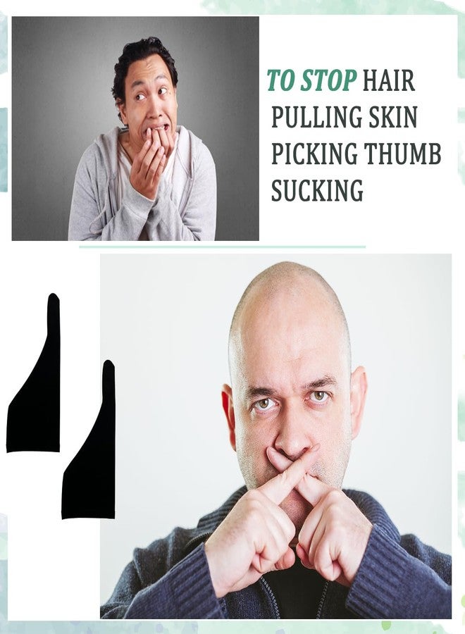 Heyshapeing 2 Pair Adult Thumb Sucking Guard Glove Finger Gloves for Finger Sucking Stop Nail Biting Skin Picking Thumb Suck - Image 4