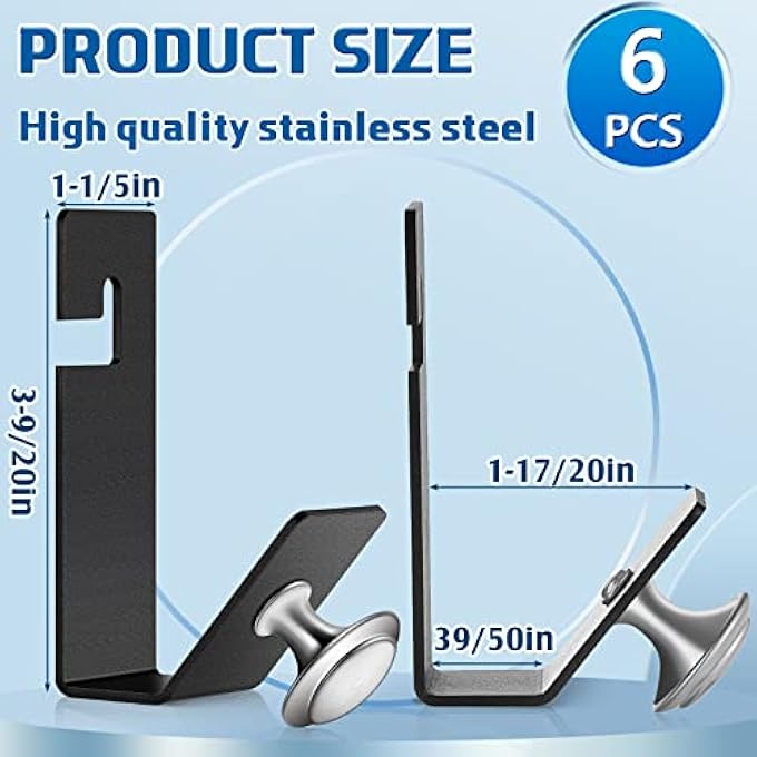 6 PCS BLACK CROWN MOLDING HANGER CLIPS CROWN MOLDING TOOL FOR USING - Image 3