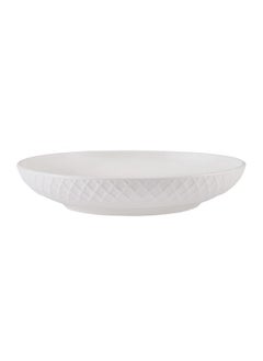 Mikasa Mikasa Trellis Chip Resistant Set of 4 Pasta Bowls Set, 9-inch, 24 ounces, White  - Image 2