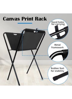 Falling In art Falling in Art Small Canvas Print Rack - Portable Folding Art Display Rack for Posters, Artwork, Prints, Canvas Storage  - Image 2