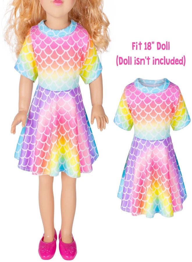 Heone American Girl Doll & Girl Matching Mermaid Nightdress Nightgowns Costume (2-120) - Image 2