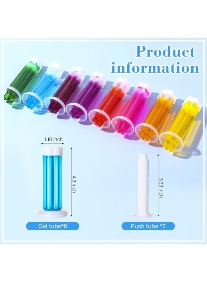 2Pcs Adhesive Toilet Freshener Gels with Dispenser – Cute Flower Design Toilet Gel Cleaner, 12 Flower Toilet Bowl Gel Stamp, Bathroom Deodorizer, Odor Eliminator, Anti-Stain Toilet Freshener Gel-Rose scent - Image 5