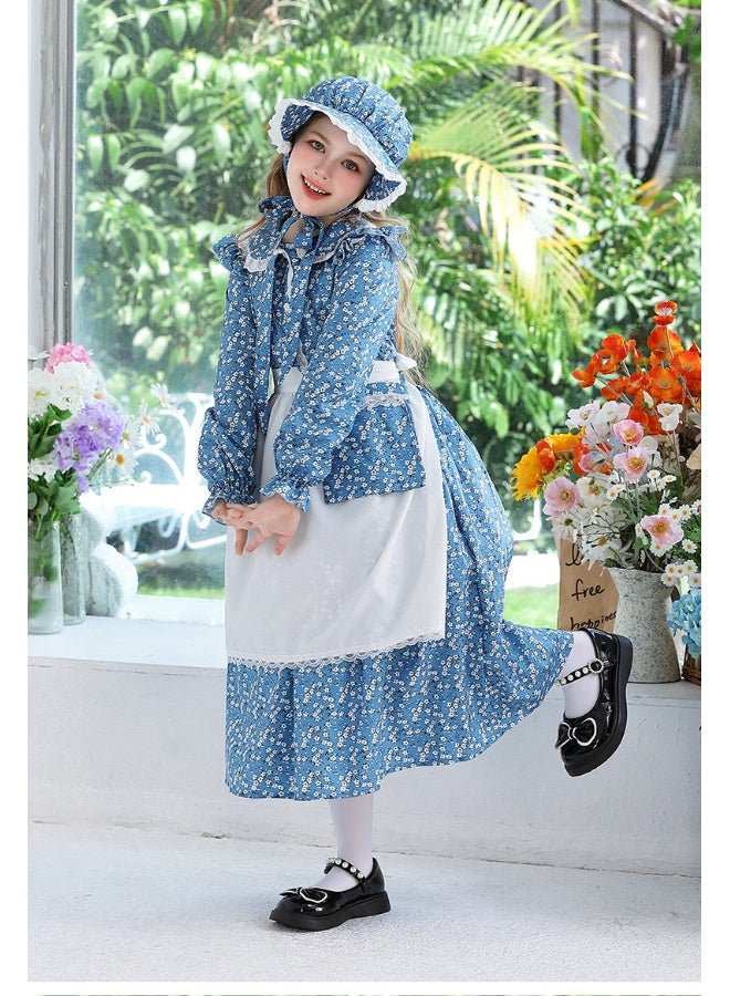 Loquat Colonial Girl Children's Clothing Prairie Pioneer Outfit - Image 2