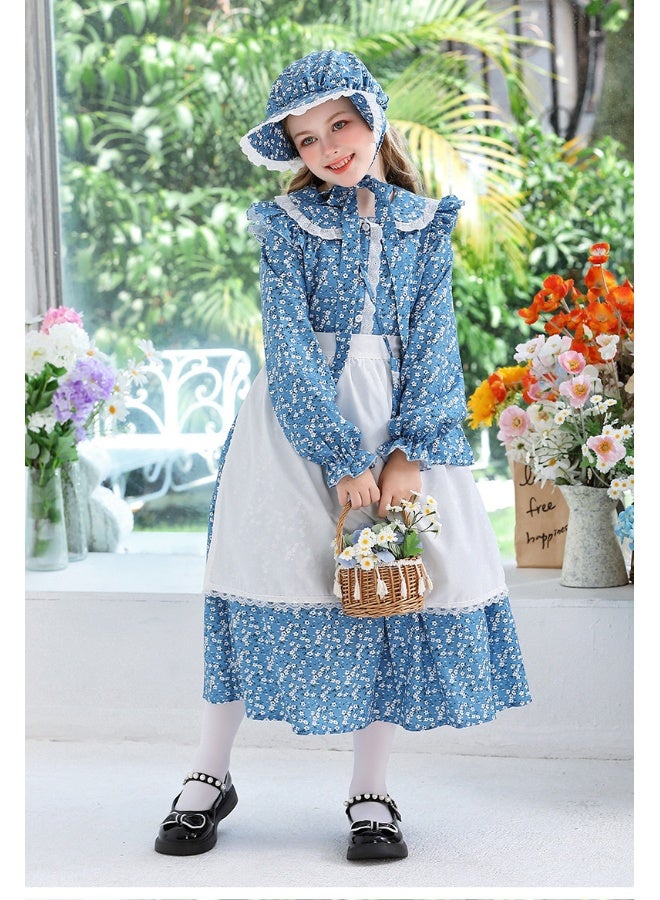 Loquat Colonial Girl Children's Clothing Prairie Pioneer Outfit - Image 1