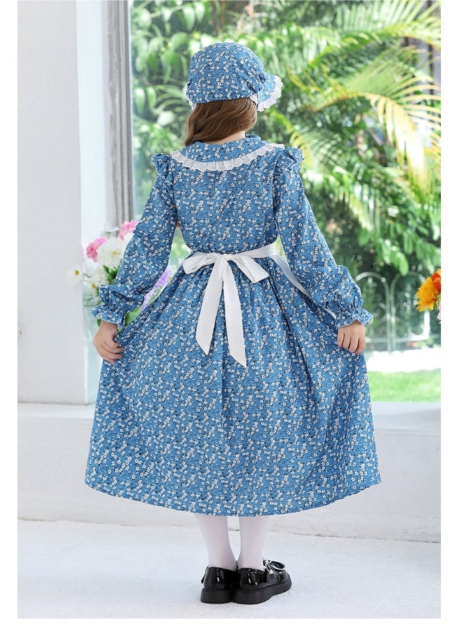 Loquat Colonial Girl Children's Clothing Prairie Pioneer Outfit - Image 3