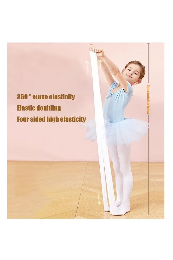زوجان من جوارب الرقص للفتيات، جوارب باليه ضيقة للفتيات | جوارب باليه ضيقة للأطفال، جوارب مرنة ناعمة، زي مدرسي مع جوارب ضيقة، جوارب طويلة للأطفال مناسبة للرقص والأداء（XL） - Image 2