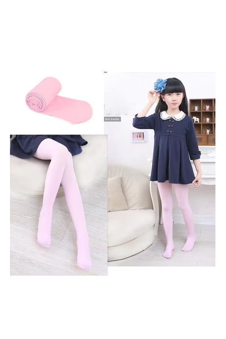 زوجان من جوارب الرقص للفتيات، جوارب باليه ضيقة للفتيات | جوارب باليه ضيقة للأطفال، جوارب مرنة ناعمة، زي مدرسي مع جوارب ضيقة، جوارب طويلة للأطفال مناسبة للرقص والأداء（XL） - Image 3