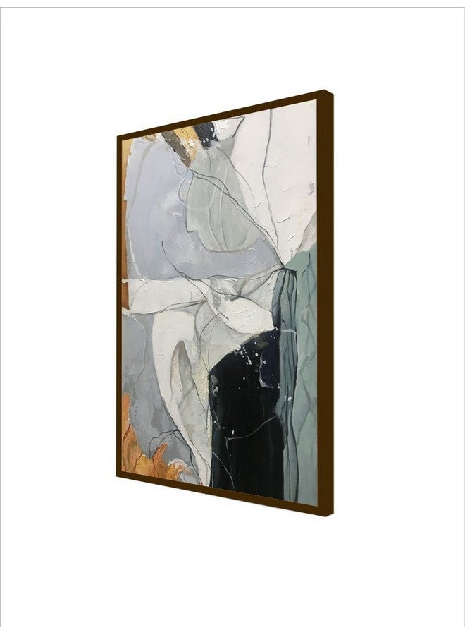 Artsense لوحة آرتسينس لتزيين الجدران لوحة جدارية تجريدية لغرفة المعيشة لوحة كبيرة لتزيين المنزل بإطار - متعددة الألوان / 30x40 بوصة / (76x101 سم) - Image 4