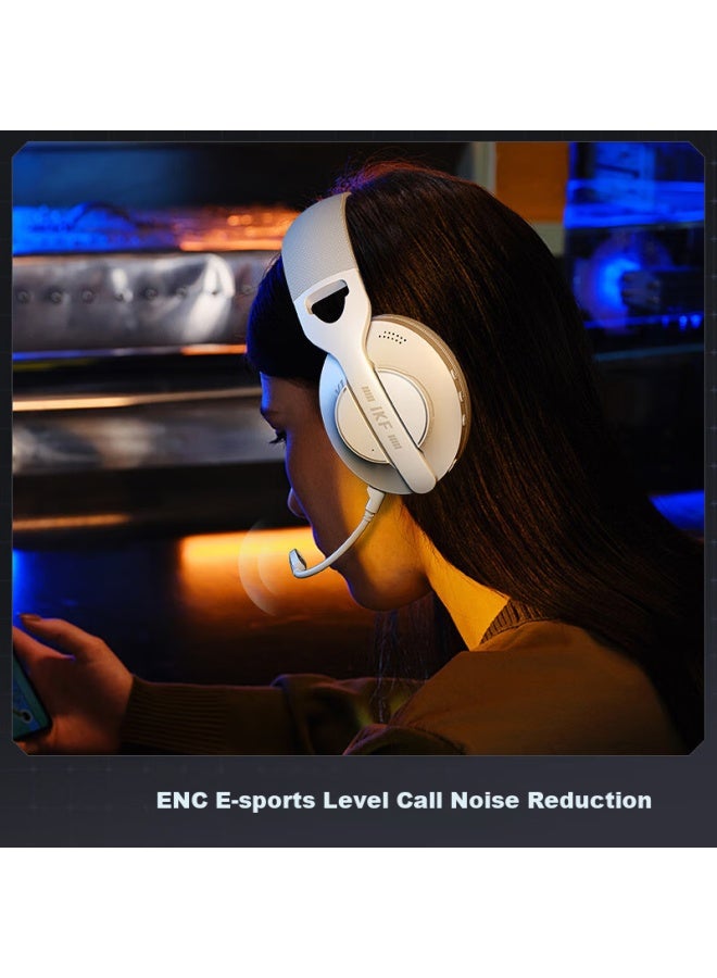 Ikf V1 Gray Ling Shark 2.4g Head-mounted Wireless Bluetooth Gaming Headset Computer Wired E-sports Headset Ultra-long Battery Life With Microphone Fps Chicken Listening Positioning Athens Black - Image 4
