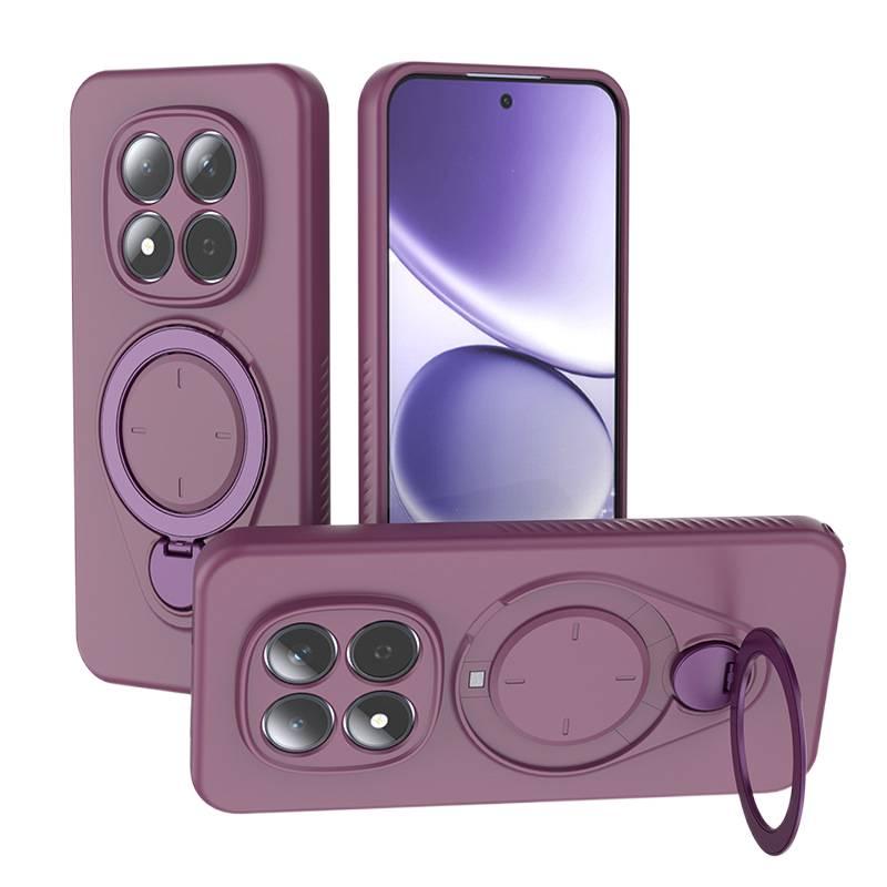 MagSafe Shockproof TPU Case , Cover for Redmi Note 15 , , Purple , + PC for Desk Setup - Image 1