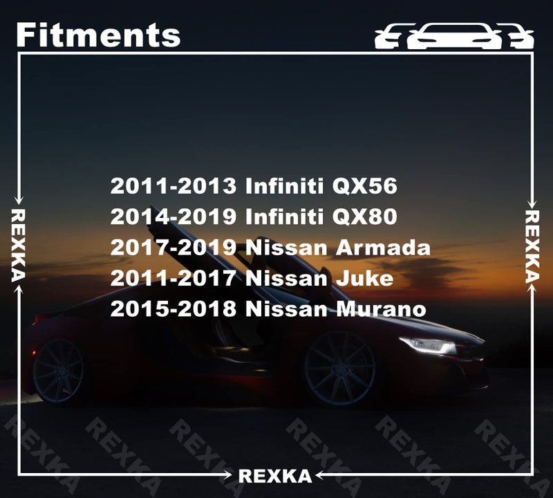 Rexka 30pcs Wheel Arch Fender Flare Moulding Clips 76882-JG10A Compatible with Nissan Infiniti Armada Murano Juke QX56 QX80 - Image 4