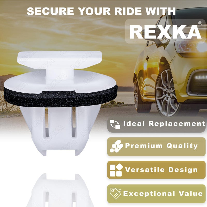 Rexka 30pcs Wheel Arch Fender Flare Moulding Clips 76882-JG10A Compatible with Nissan Infiniti Armada Murano Juke QX56 QX80 - Image 3