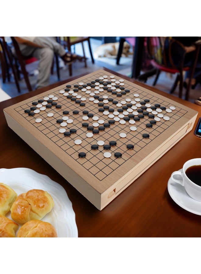 WE Games مجموعة لعبة جو 12 بوصة - مجموعة جو التقليدية مع أدراج تخزين قابلة للسحب، لوح جو من قشرة الخشب المحمولة، ألعاب استراتيجية للبالغين، لعبة لوح جو من WE Games - Image 3