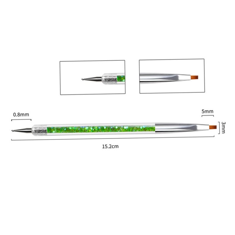 Double Ended Nail Art Pen Set Long Handle Lightweight Manicure Tool for Nail Decorations - Image 3