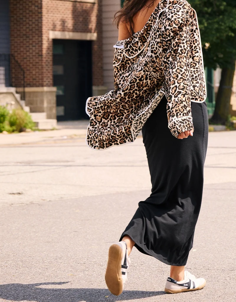 Aerie Aerie Chill Up Foldover Maxi Skirt