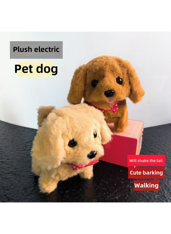 Toy Dog Simulation Electric Puppy Walking Can Call Plush Electronics Can't Drop Fur Dog Can Run Pet Simulation Teddy-Color:Small Shiba Inu-Specifications:Charger + Rechargeable Battery  - Image 2