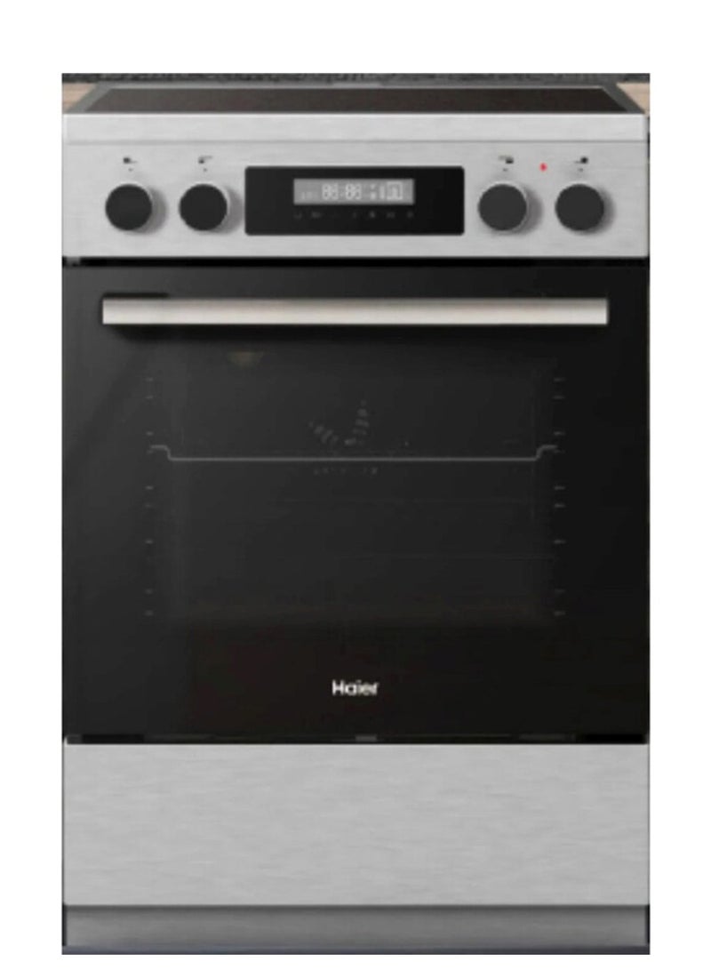 Haier Free Standing 4 Zone Electric Cooker HCR6060ET1 silver - Image 1