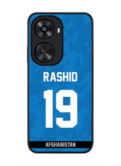 Stylizedd Rugged Black edge case for Huawei nova 12 SE / Huawei nova 11 SE 4G, Slim fit Flexible Thin Cover - Team Afghanistan Rashid Khan, Jersey No 19  - Image 1