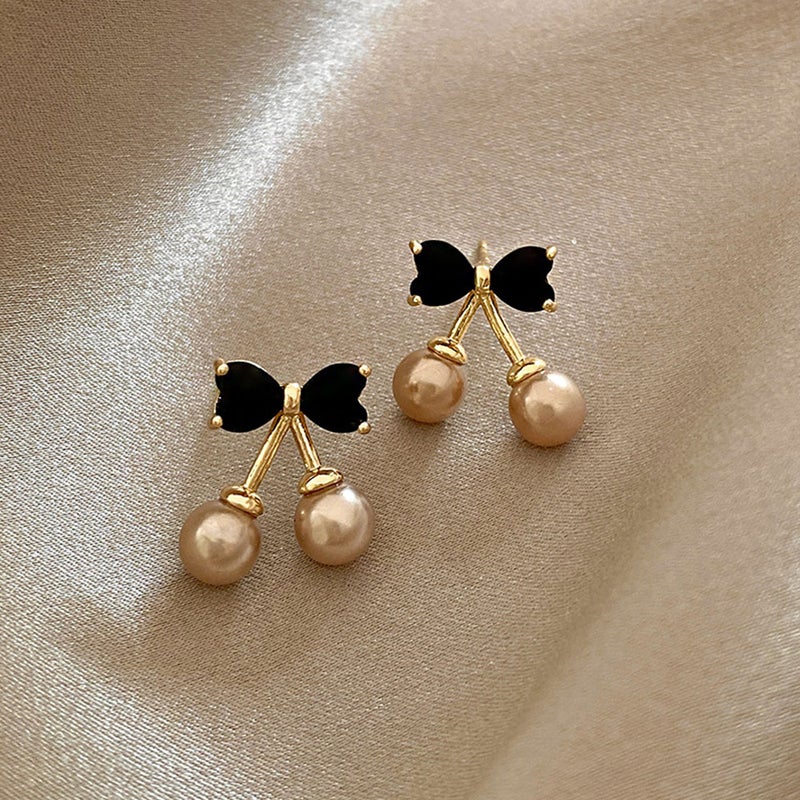 💍 حلق صغير مزين بف نكة تصميم مسمار خفيف الوزن ومريح وحرفية دقيقة - Image 5