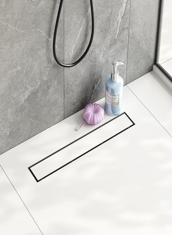Specule Tile Insert Shower Drain Channel | 12 x 3 Waste Water Floor Drain for 13mm Tile | 304 Stainless Steel Invisible Shower Drain Channel | Drain Channel with Cockroach Trap and Side Hole - Image 1