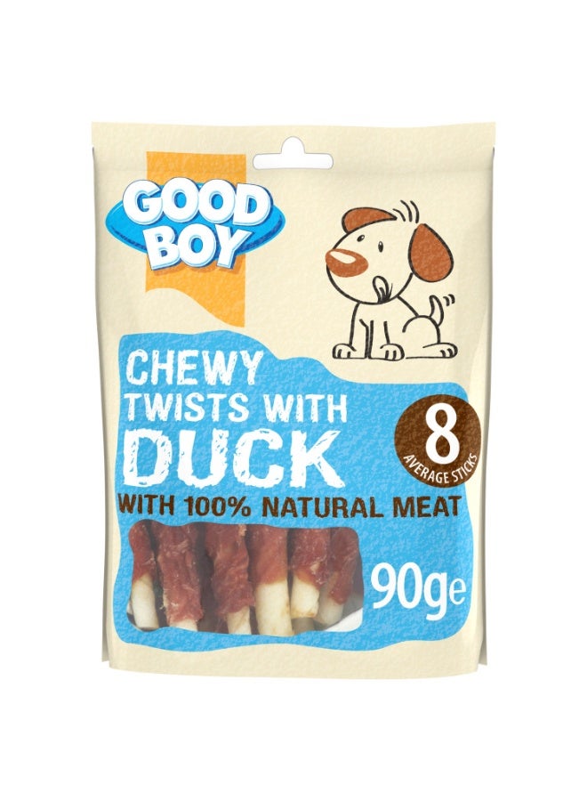 GoodBoy Armitage Good Boy Chewy Duck Twists 90gm Dog Treat - Image 1