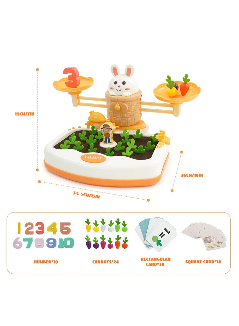 KASTWAVE Balance Math Game for Age 3-5 89 PCS Balance Counting Toys STEM Math Toy Montessori Toy Preschool Educational Toys Early Math Teaching  Fun Children's Gift Learning Balance Skill Number Toy - Image 2