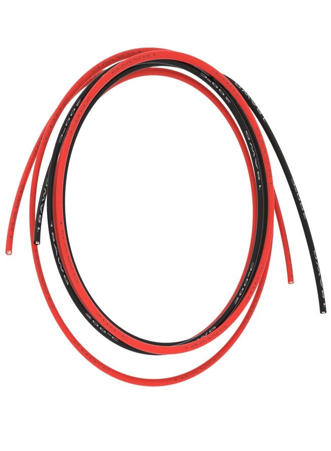 BNTECHGO (silicone wire 5ft and 5ft, Silicone Wire Red and Black) - 18 Gauge Silicone Wire Ultra Flexible 3m high Temp 200 deg C 600V 18 AWG Silicone Wire 150 Strands of Tinned Copper Wire Stranded... - Image 1