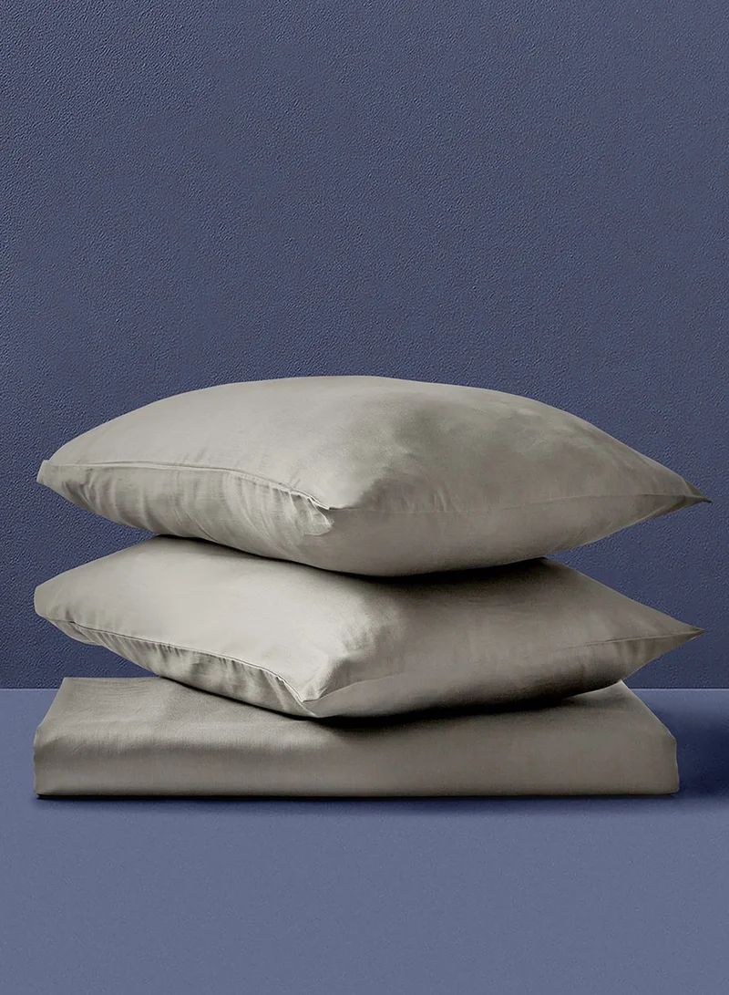 Noon East Twin Size Fitted Flat Sheet With Pillow Case