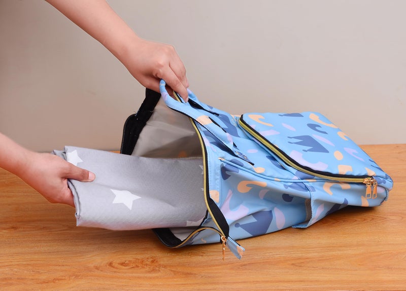 Womumon Splat Mat for Under High Chair/Arts/Crafts, WOMUMON Washable Baby Spill Mat Waterproof Anti-Slip Floor Splash Mat, Portable Play Mat and Table Cloth (Star, 51") - Image 5