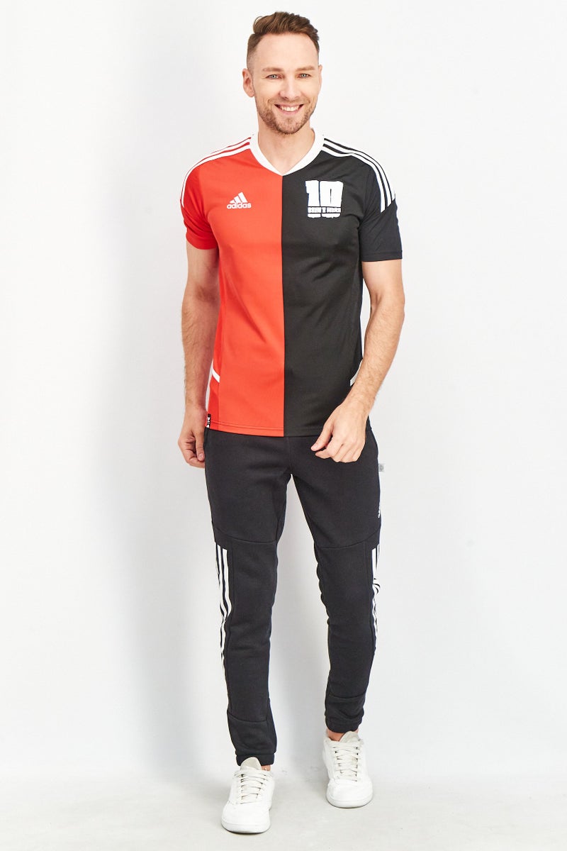 Adidas Men Sportswear Crew Neck Short Sleeve Soccer Messi Jersey, Multicolor  - Image 3