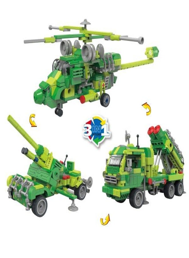 Spindoo 345 PCS Military Vehicle Building Blocks Set for Kids | Army Tank & Combat Toy Kit | STEM Educational Construction Blocks | DIY Assemble Plastic Block Toys for Boys & Girls 6+ Years - Image 1