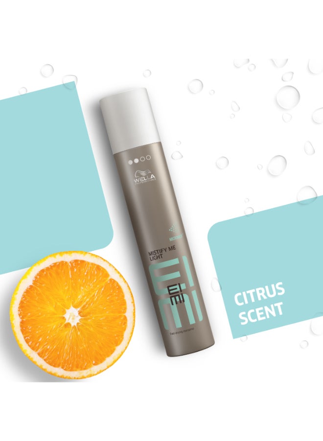 Wella Professionals بخاخ الشعر Eimi Mistify Me Light - تركيبة سريعة الجفاف وثبات خفيف للحركة الطبيعية ونهاية مرنة (300 مل) - Image 4