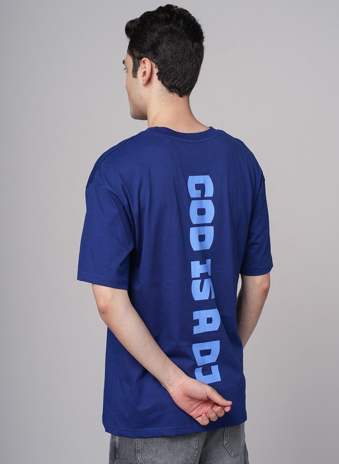 OUTLAWS Graphic Printed Cotton Oversized Drop-Shoulder T-shirt for Men - Image 5