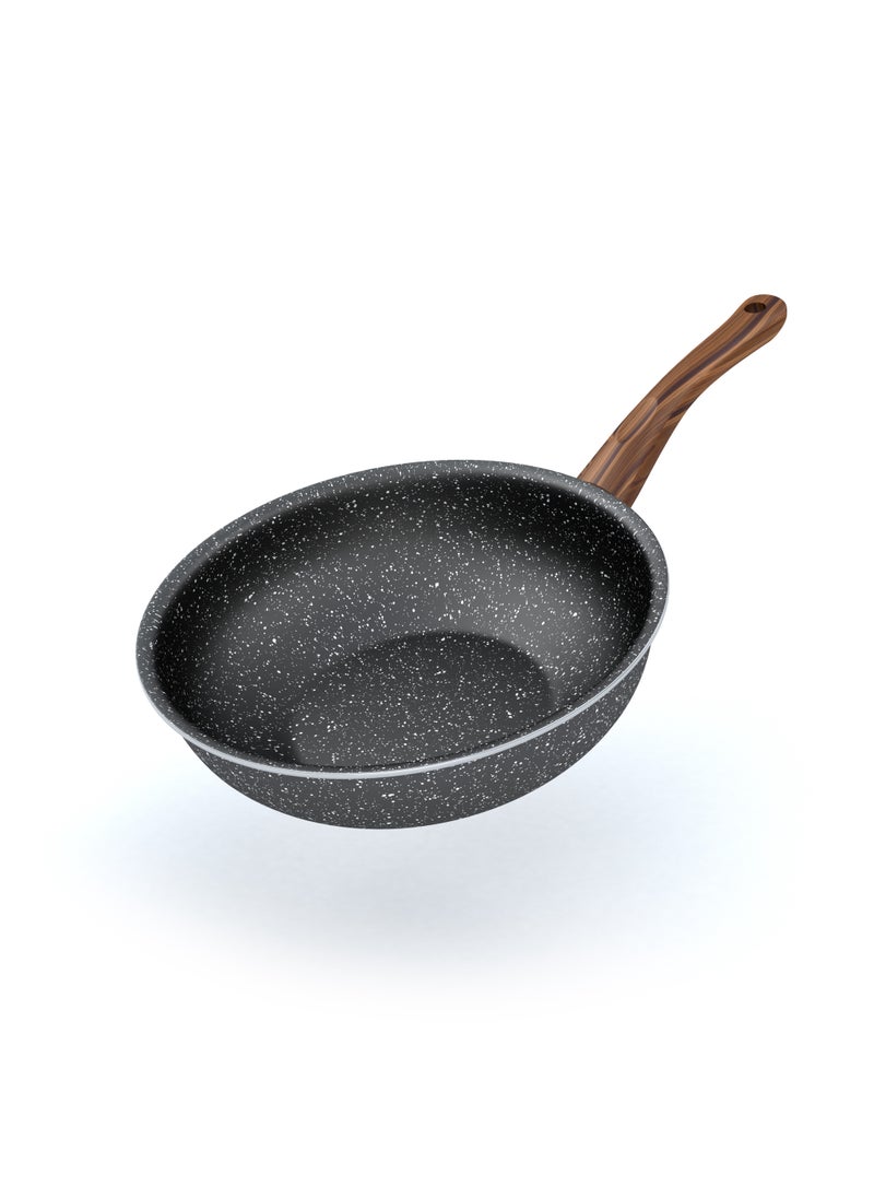 Lapis LAPIS Granite Wok Size 24 cm Black  - Image 2