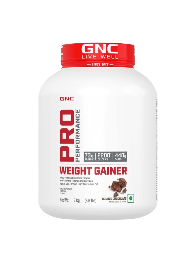GNC Pro Performance Weight Gainer & Black Shaker (Double Chocolate, 3 Kg with Shaker) - Image 3