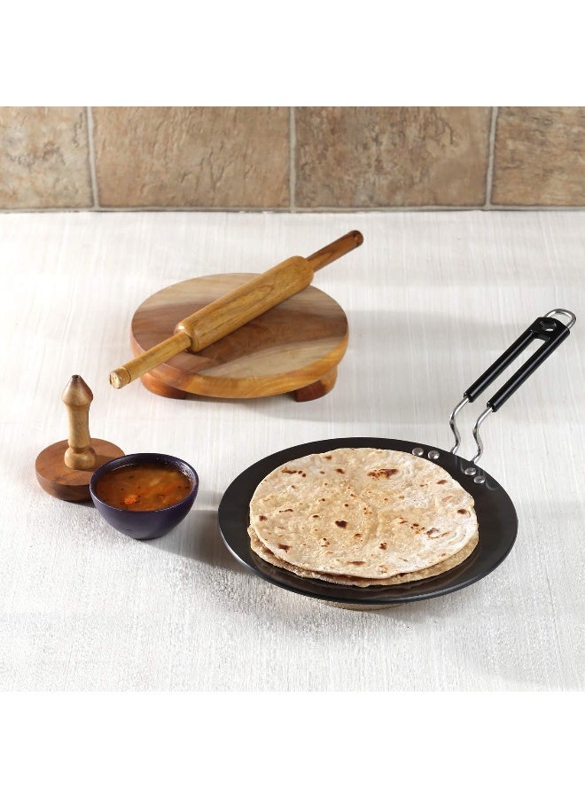 VINOD مقلاة فينود المصنوعة من الألمنيوم المؤكسد الصلب - 26.5 سم غير قابلة للاستخدام على الموقد الكهربائي - Image 2