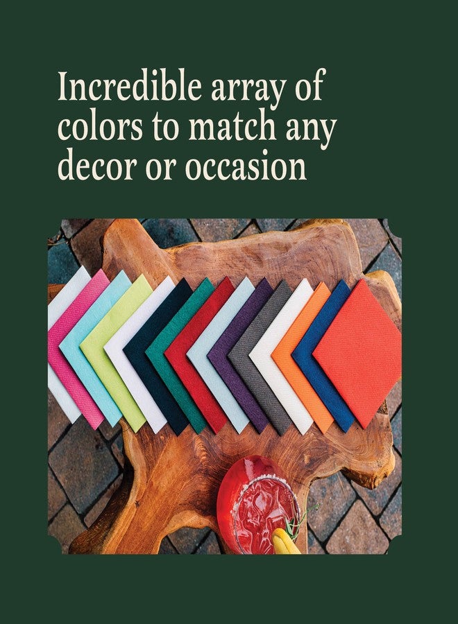 BloominGoods 100 Linen-Feel Colored Paper Napkins - Decorative Cloth-Like BLACK Luncheon Napkins - Soft And Absorbent. For Kitchen, Party, Wedding, Dinner Or Any Occasion. (Pack of 100) - Image 5