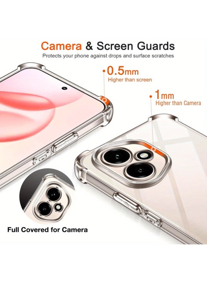 Houmt Honor 400 5G Case Transparent TPU Camera Protection Ultra Slim Honor 400 Cover Bumper Shockproof Protective Case for Huawei Honor 400 5G - Image 4