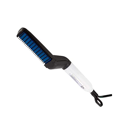 GTC® Quick Hair Styler for Men Curling Iron Straightenr Salon Hair dressing Portable Hairbrush, Electric Hair Comb (Black, 201-11) - Image 1