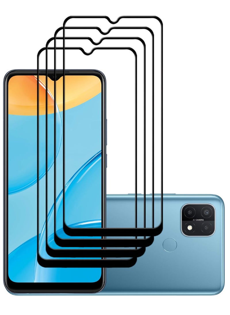 ACLIX 4 Pieces Antistatic ESD Dustproof Premium Quality High Definition Tempered Glass Screen Protector Designed For Oppo A15 - Image 1