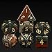 DNDND Bloodstone DND Dice Set DNDND 7 PCS Natural Stone DD Dice with Gorgeous Gift Case for Dungeons and Dragon Tabletop Game Bloodstone - Image 2
